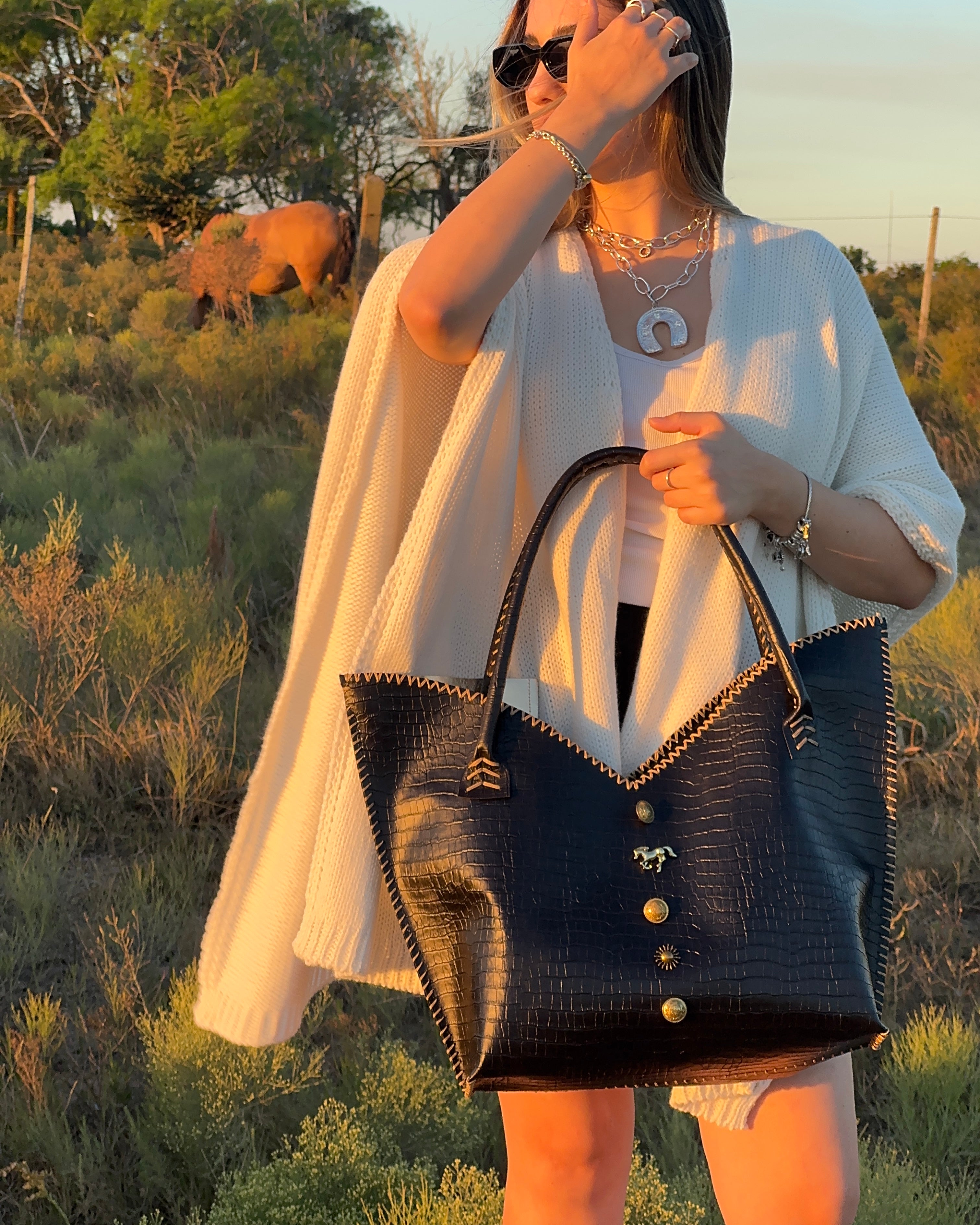 Criolla bag grande NEGRO