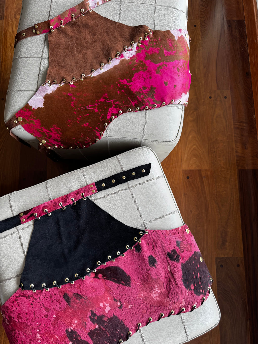 TOP HALTER - fucsia y negro