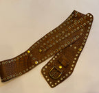 FAJA TACHAS MARRÓN CROCO