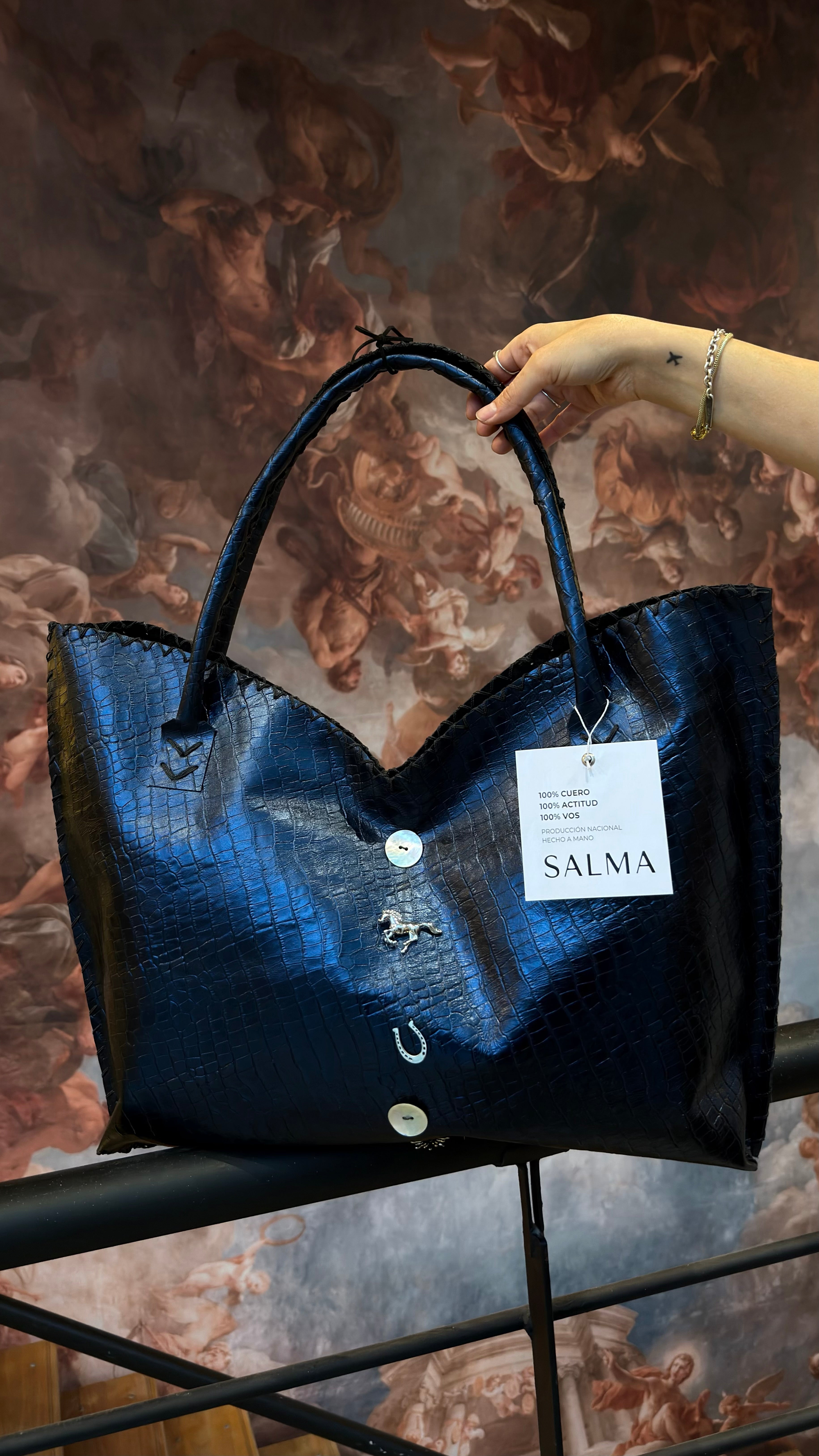 Criolla bag azul marino - grande