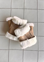 MITONES 100% CUERO - BEIGE