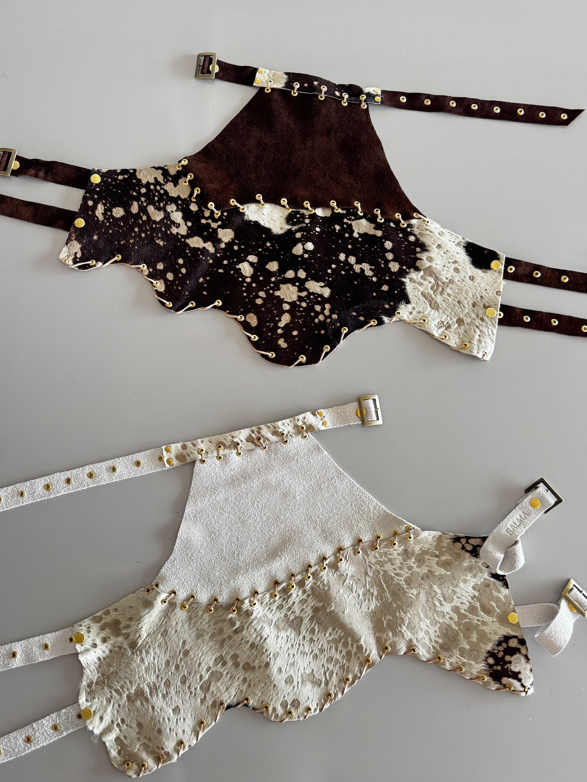 TOP HALTER - chocolate