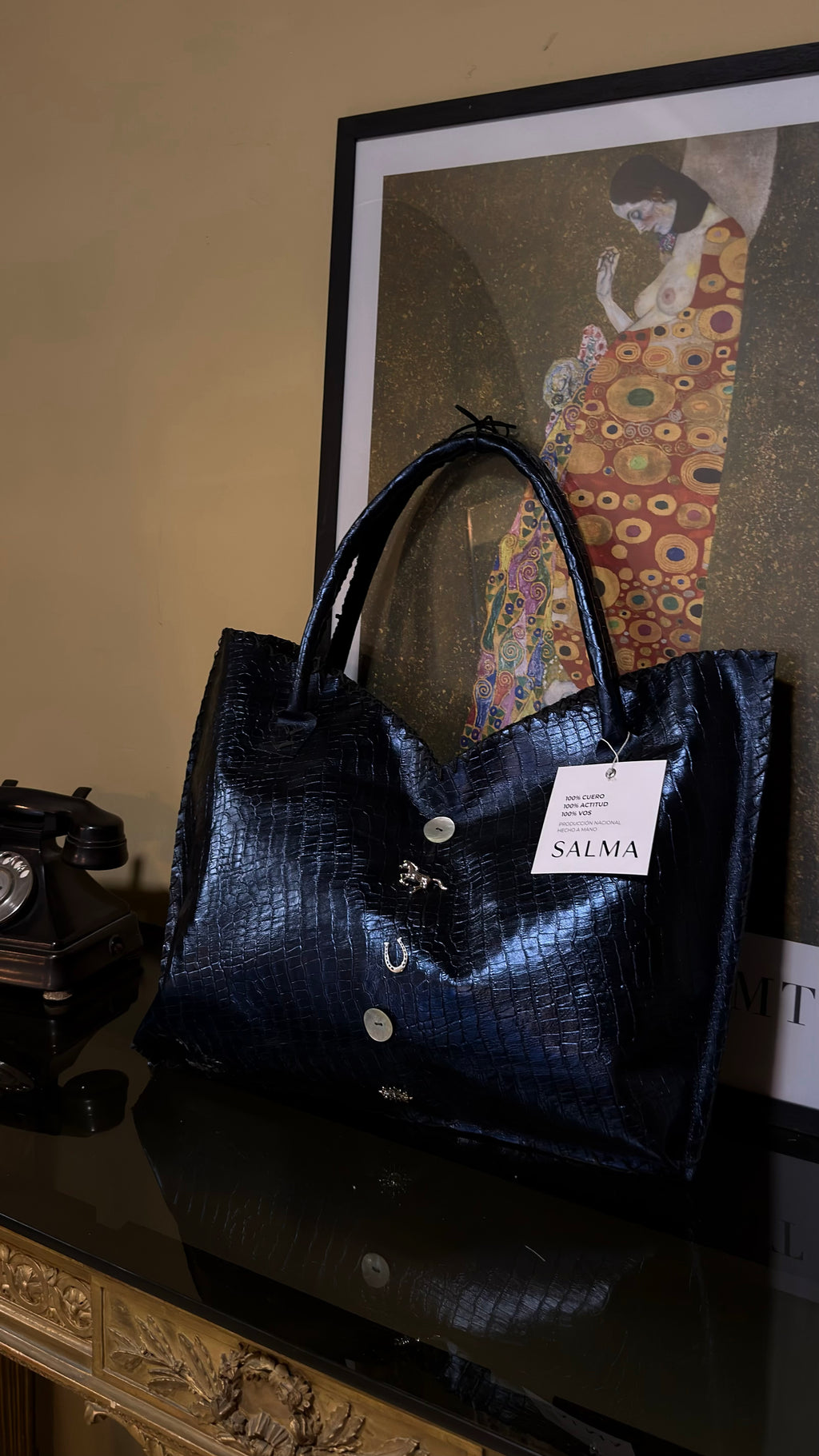 Criolla bag azul marino - grande