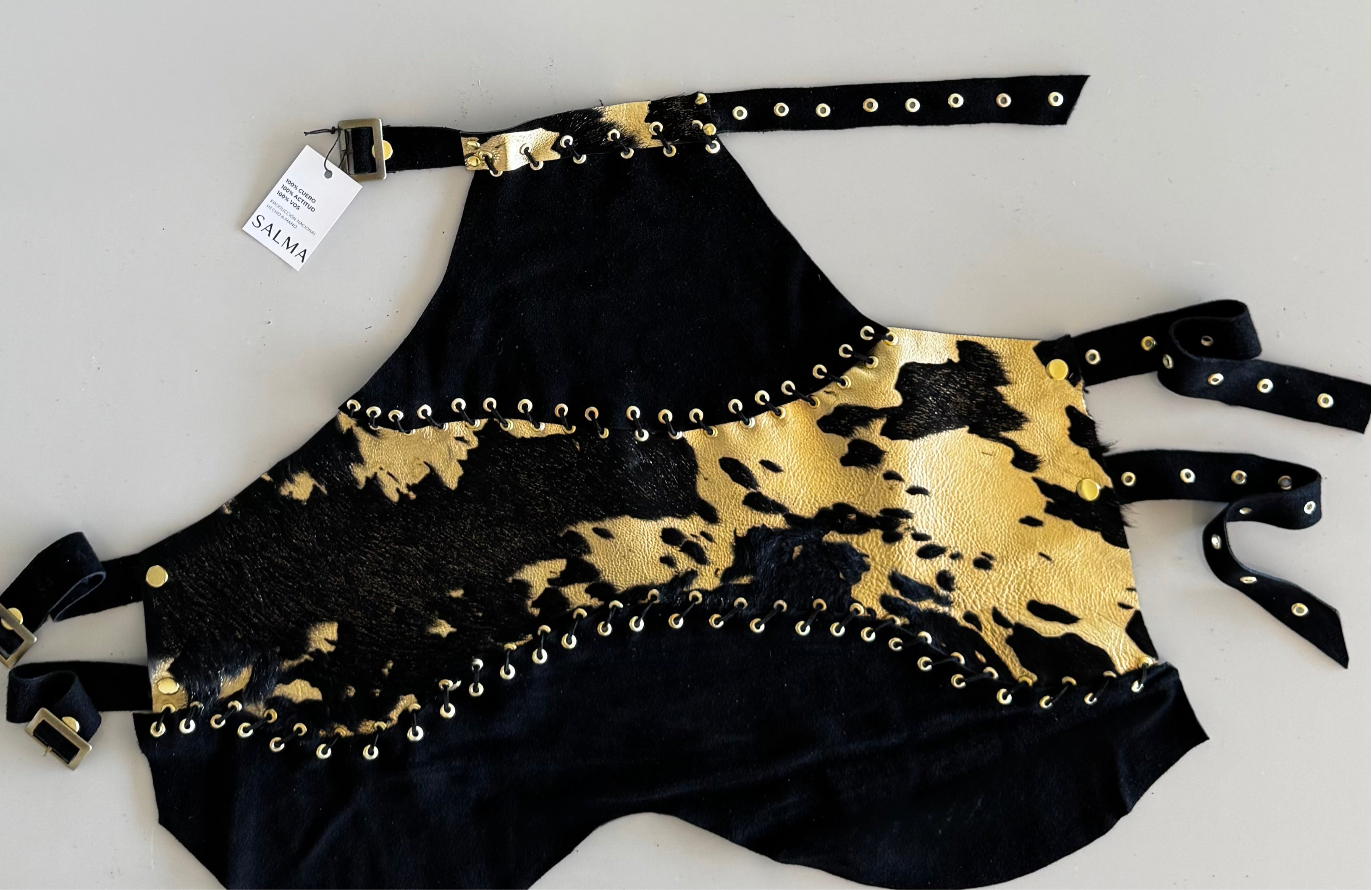 TOP HALTER - GOLD
