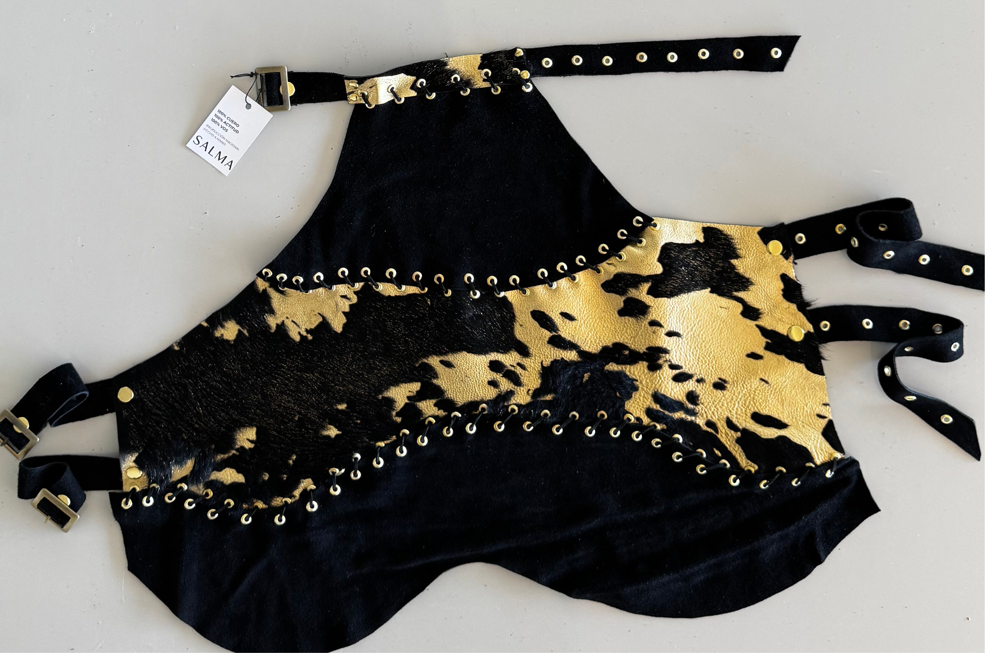 TOP HALTER - GOLD