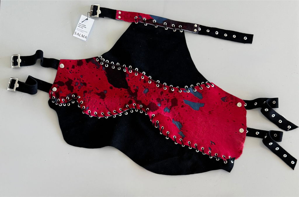 TOP HALTER - CHERRY