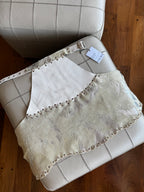 TOP HALTER - blanco y plata