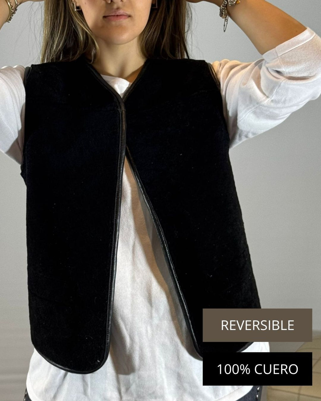 CHALECO REVERSIBLE CORDERITO
