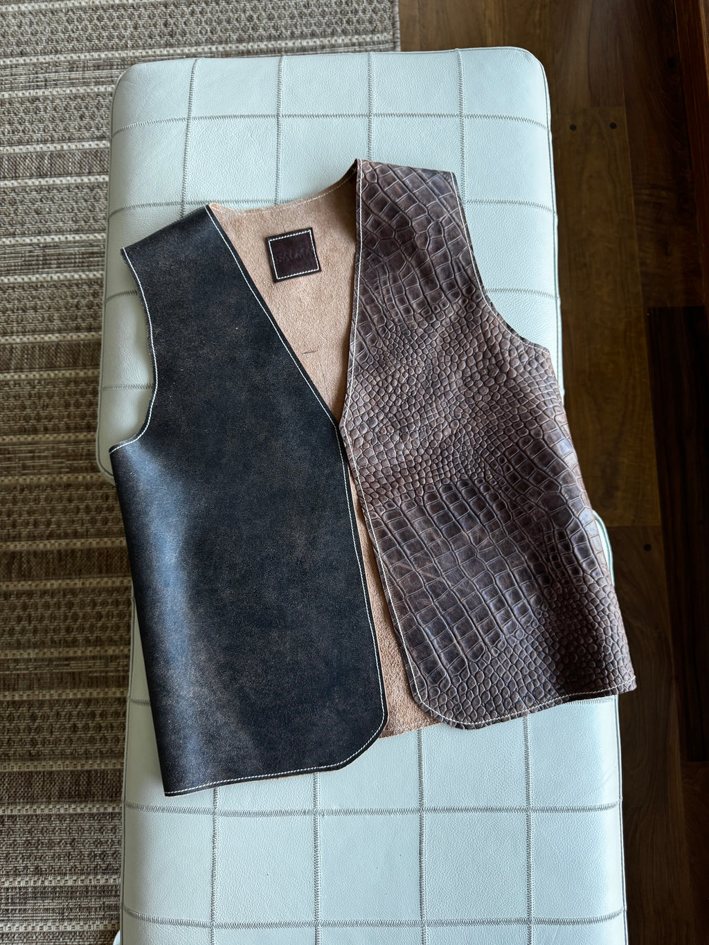 Chaleco combinado croco