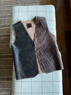 Chaleco combinado croco
