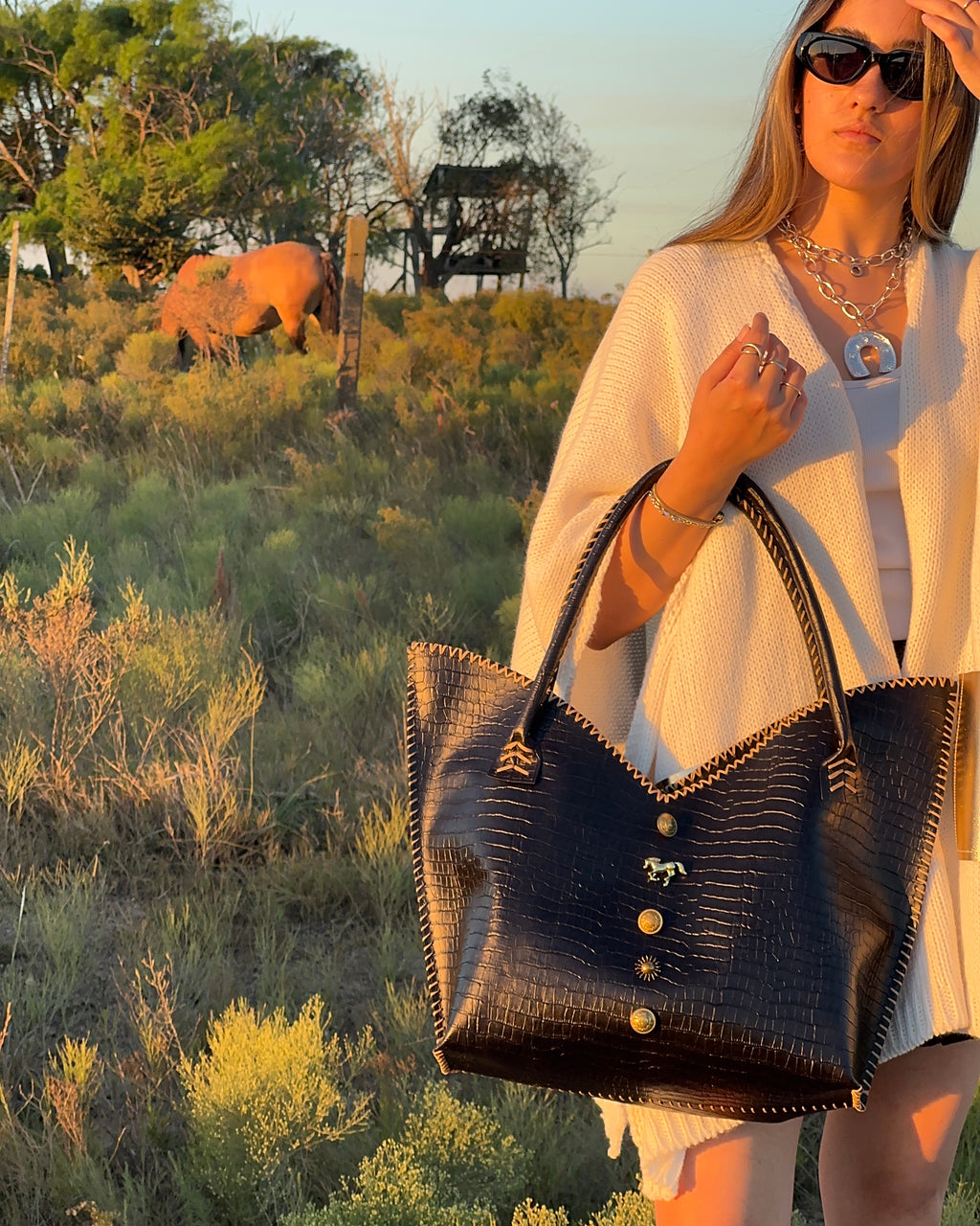 Criolla bag grande NEGRO