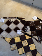 TOP ROMBOS - CHOCOLATE Y PLATEADO