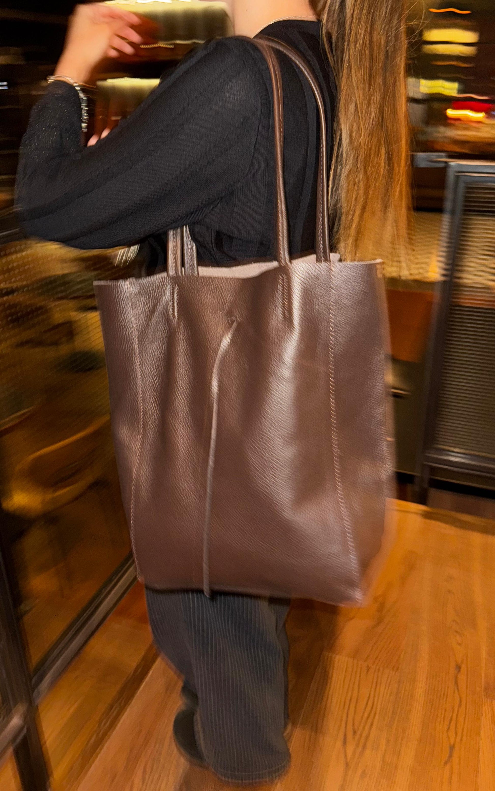 TOTE XL CHOCOLATE