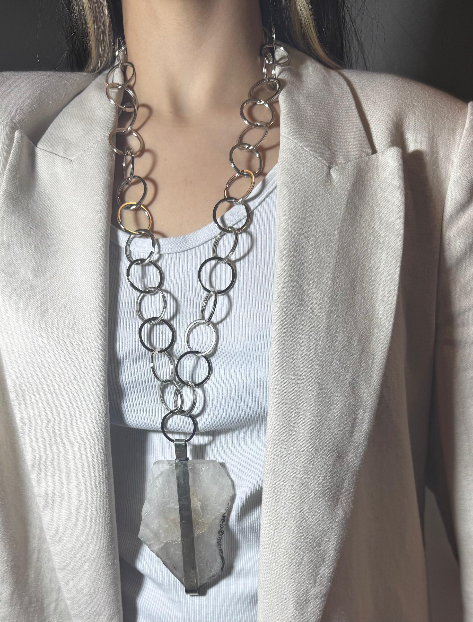 COLLAR AROS CUARZO