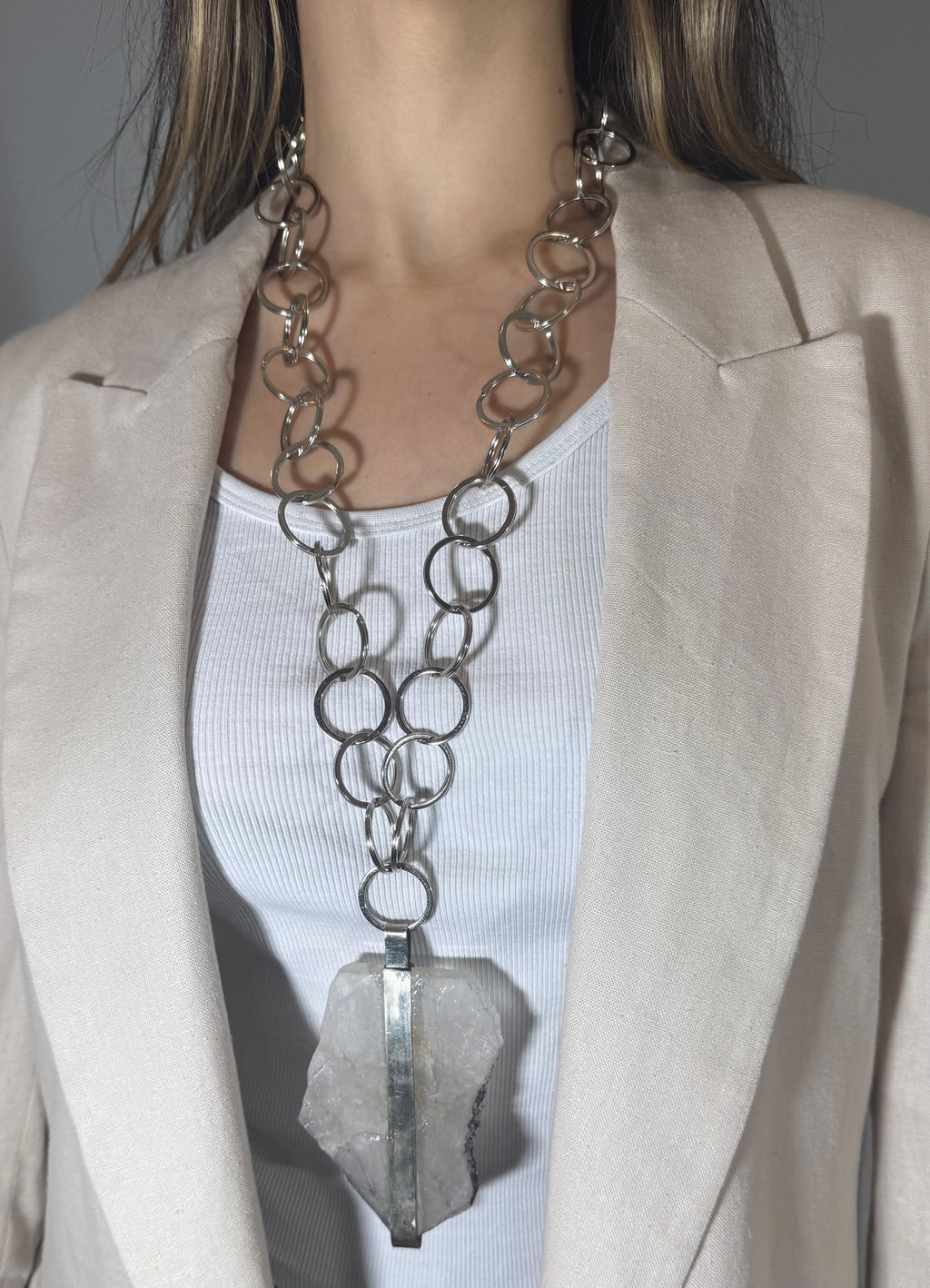 COLLAR AROS CUARZO