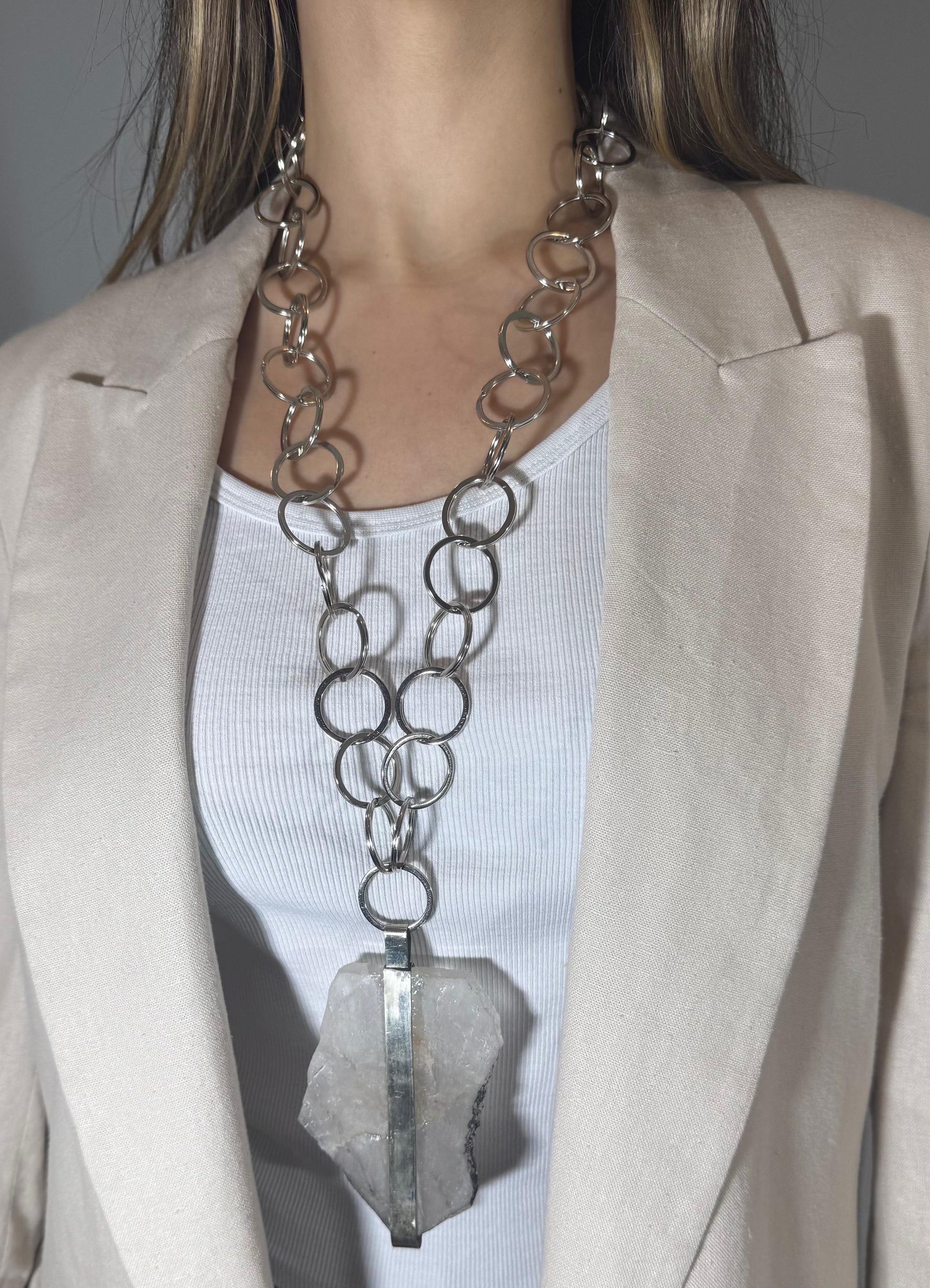 COLLAR AROS CUARZO