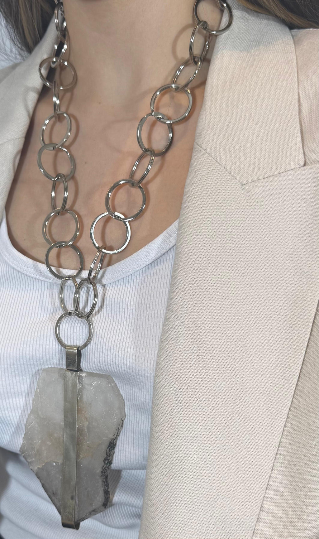COLLAR AROS CUARZO