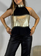 TOP HALTER GOLD - REGULABLE