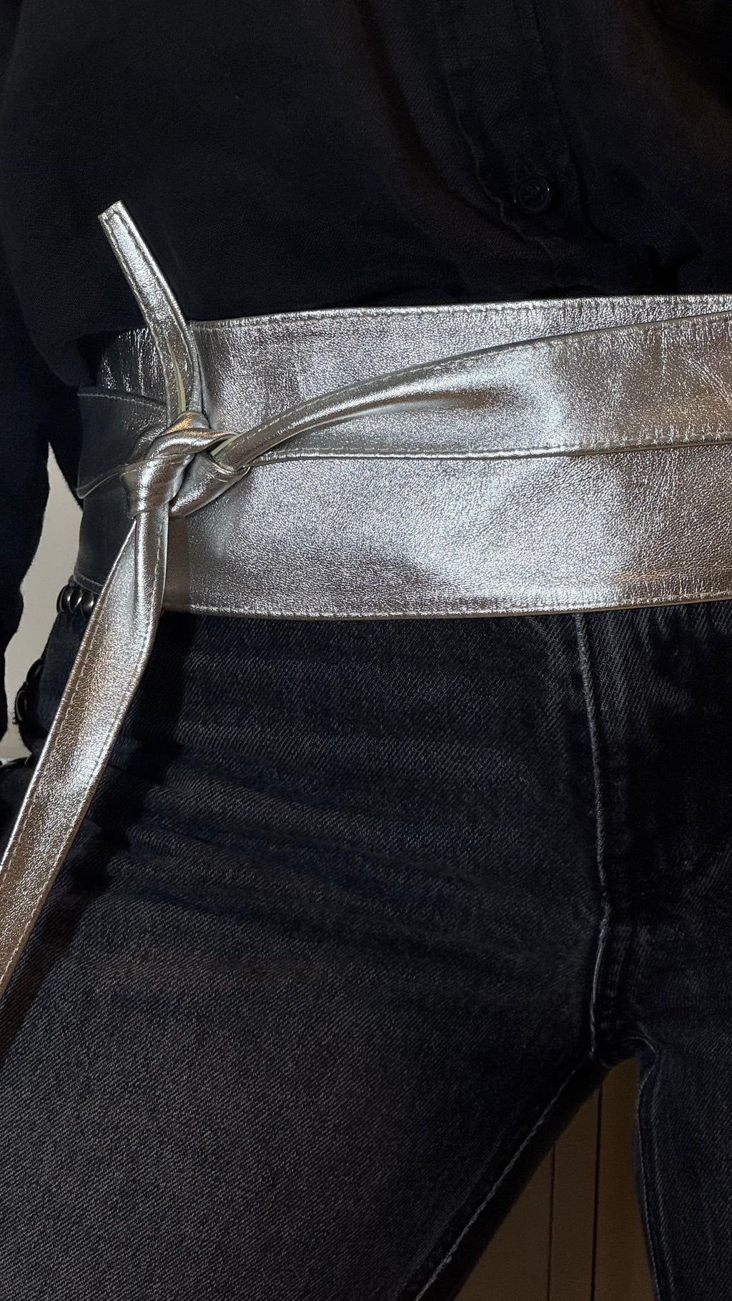 FAJA CUERO SILVER - REGULABLE