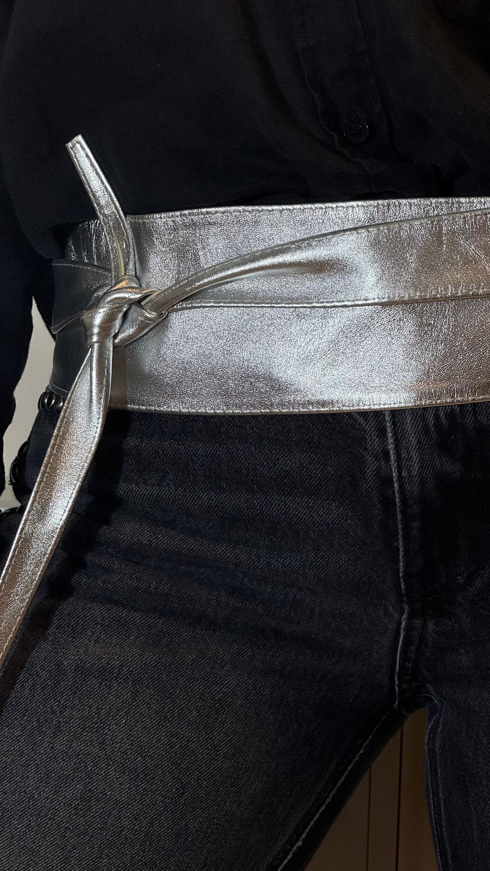 FAJA CUERO SILVER - REGULABLE